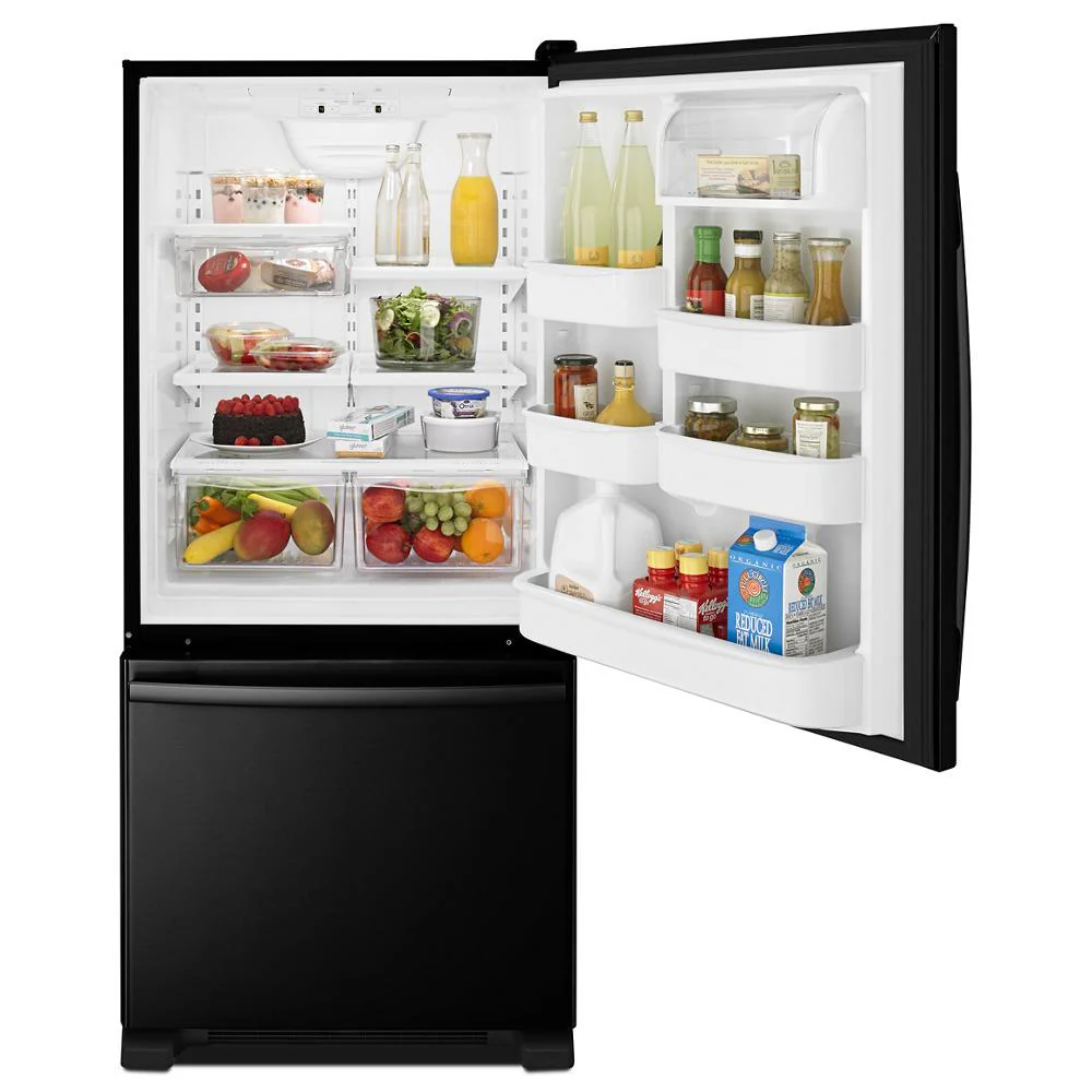 Amana ABB1924BRB 29-inch Wide Bottom-Freezer Refrigerator with EasyFreezer™ Pull-Out Drawer -- 18 cu. ft. Capacity - Image 2
