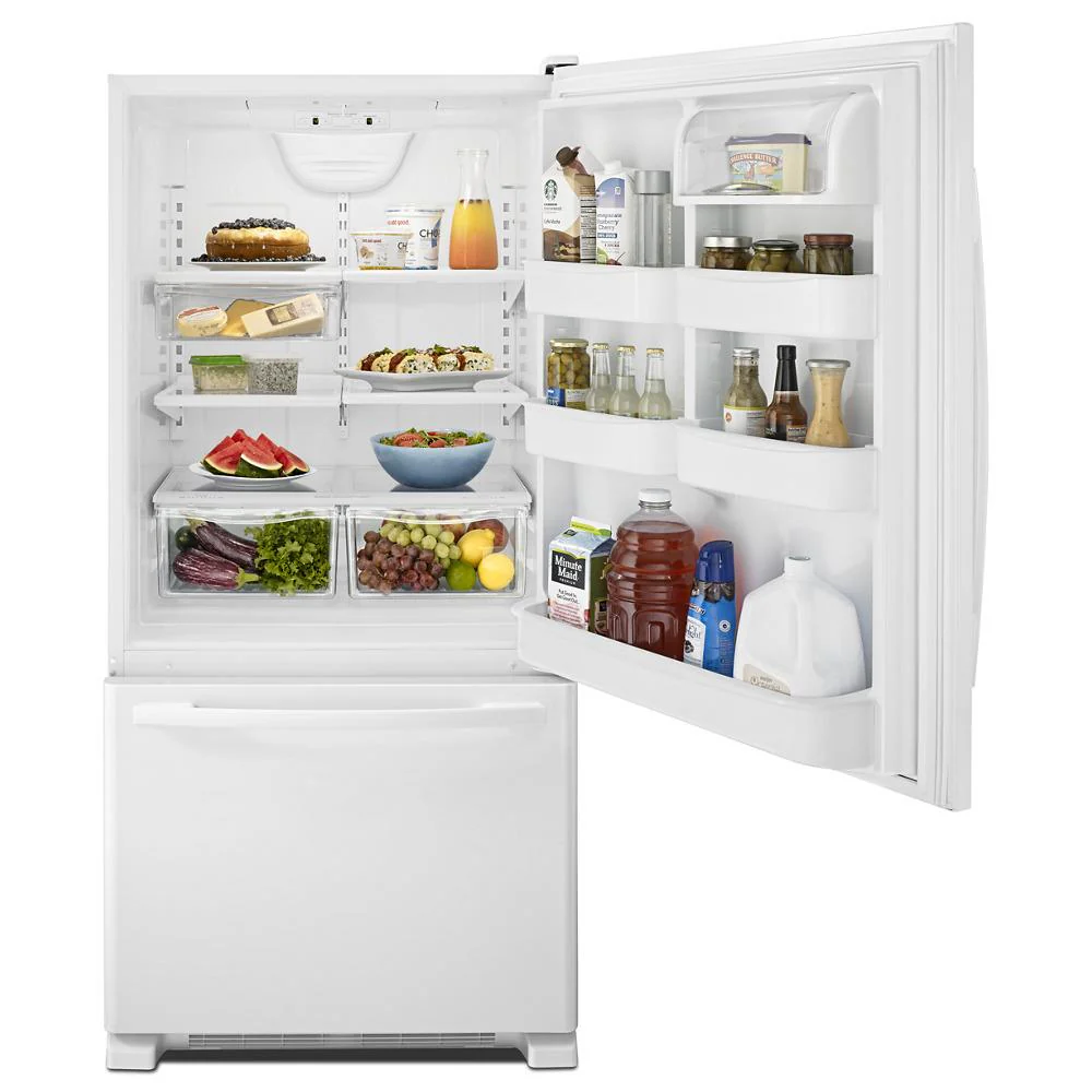 Amana ABB2224BRW 33-inch Wide Bottom-Freezer Refrigerator with EasyFreezer™ Pull-Out Drawer - 22 cu. ft. Capacity - Image 5