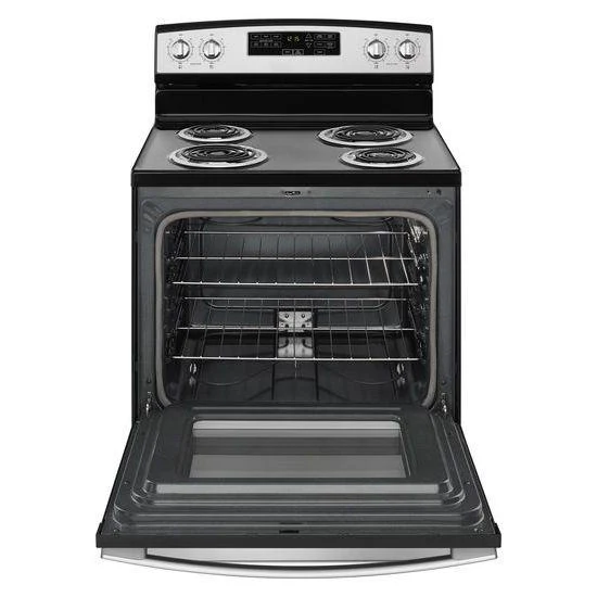 Amana® 30-inch Electric Range with Self-Clean Option - Black-on-Stainless - Image 8