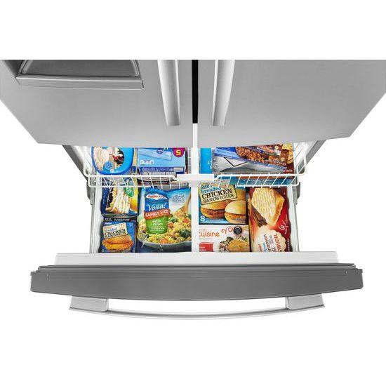 36-inch French Door Bottom-Freezer Refrigerator with Fast Cool Option - black - Image 5
