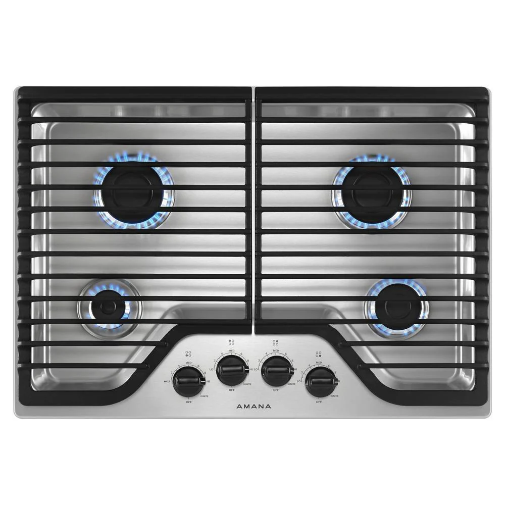 Amana AGC6540KFS 30-inch Gas Cooktop with 4 Burners
