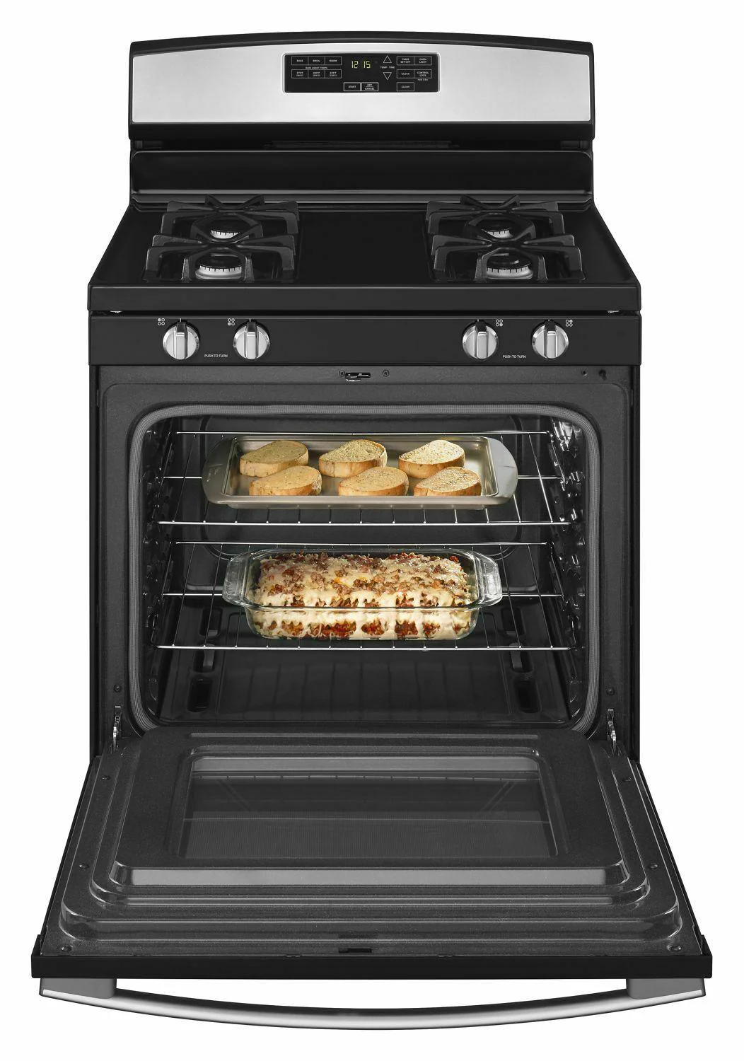 30-inch Gas Range with Self-Clean Option - Stainless Steel - Image 2