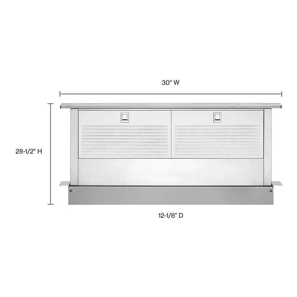 30" Retractable Downdraft System with Interior Blower Motor - Image 2