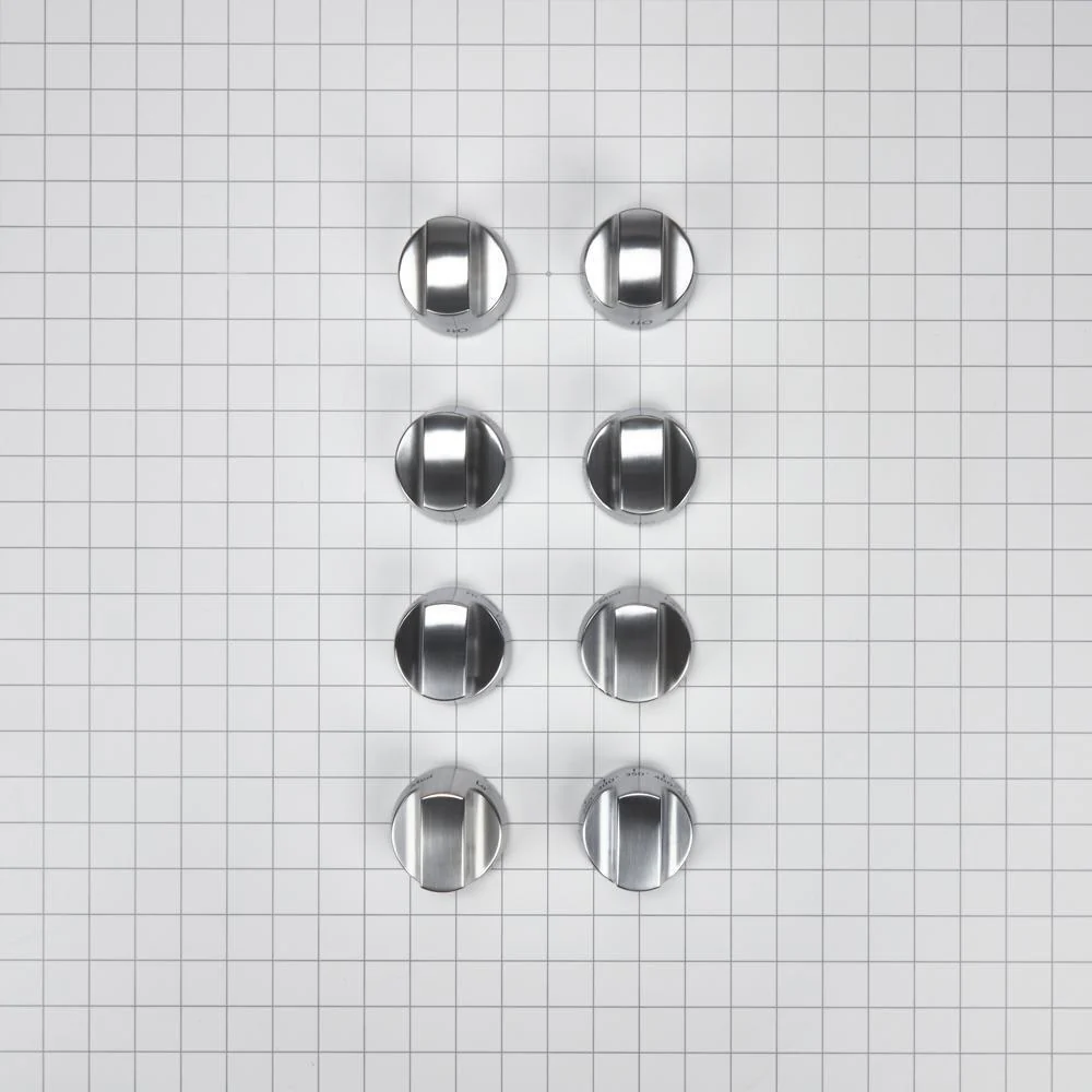 Cooktop Burner Control Knob Kit, Stainless Steel - Image 2