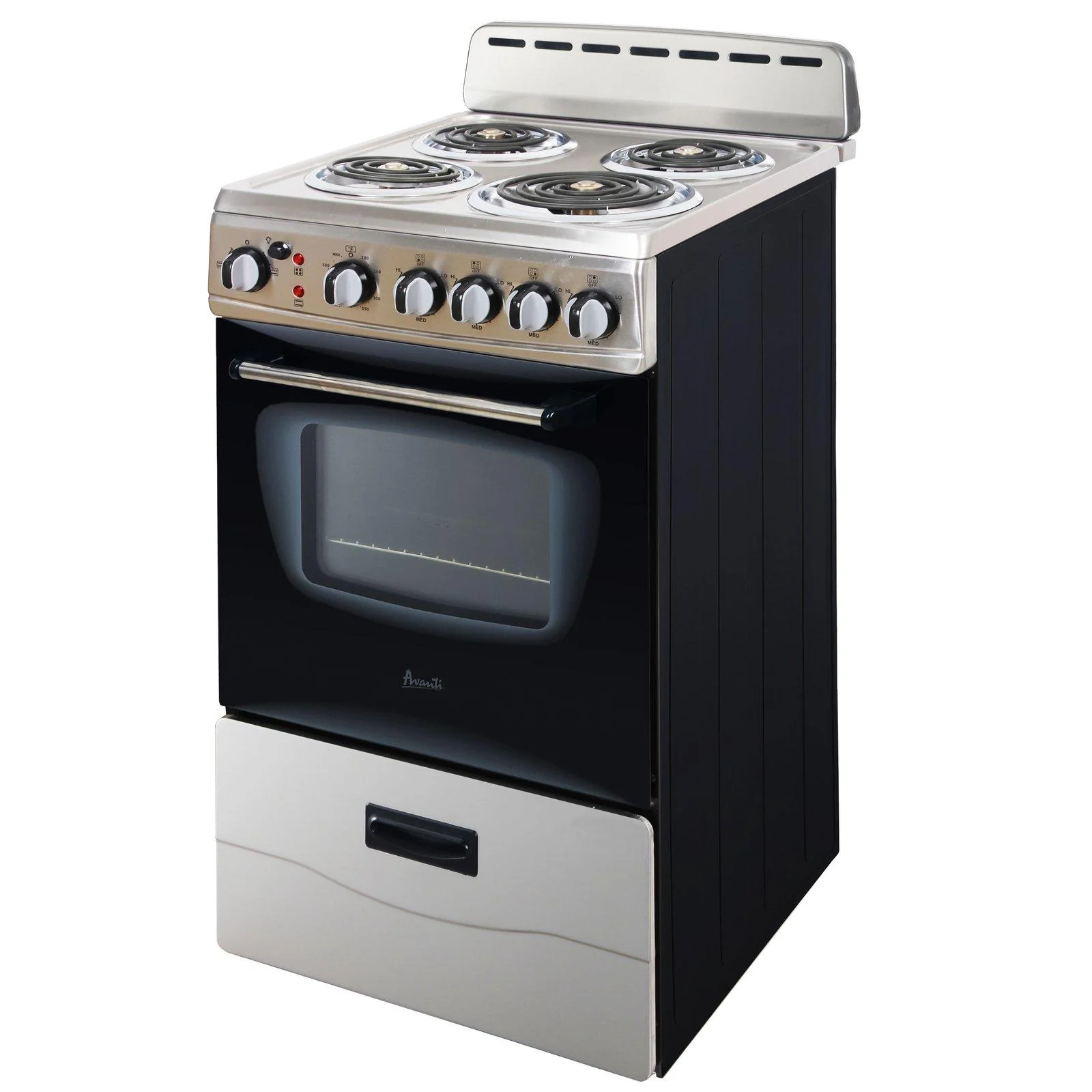 ERU200P3S Avanti 20" Electric Range Oven with Framed Glass Door - Stainless Steel - Image 5