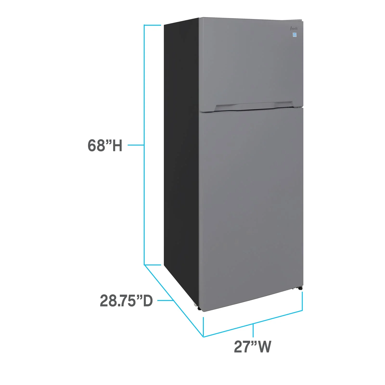 Avanti Frost-Free Top Freezer Refrigerator, 14.3 cu. ft. Capacity - Image 3