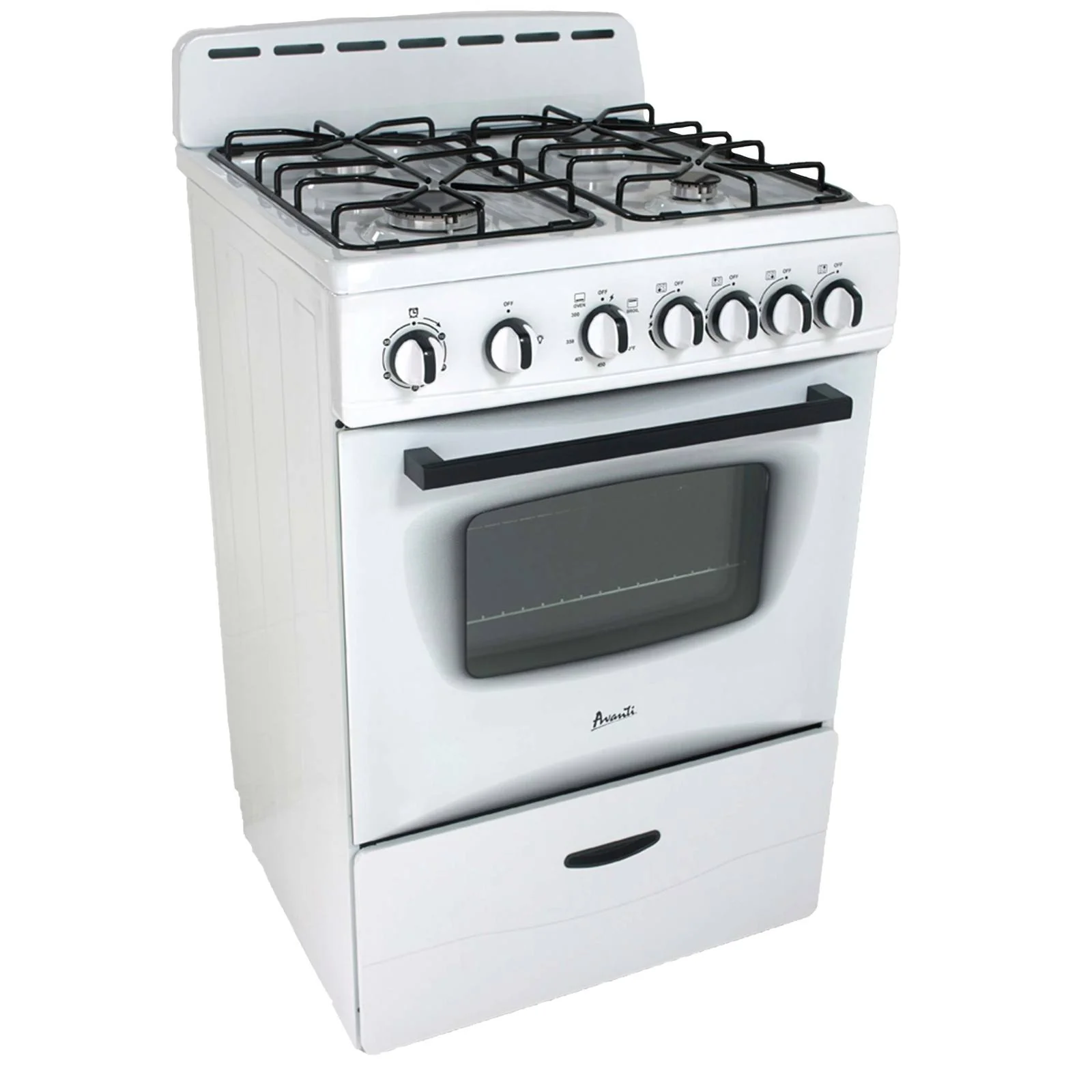 GR2416CSS Avanti 24" Compact Gas Range Oven - Stainless Steel - Image 6