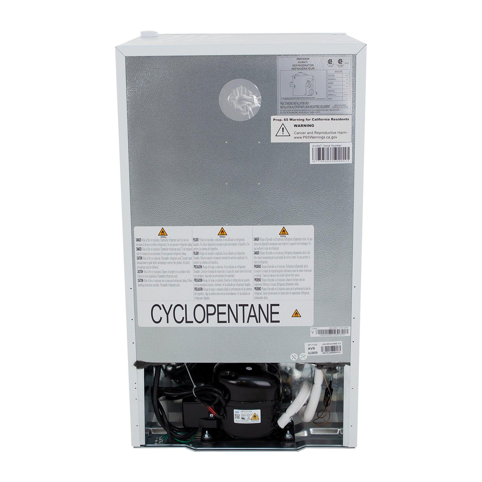 RM3316B Avanti 3.2 cu. ft. Compact Refrigerator - Black - Image 14