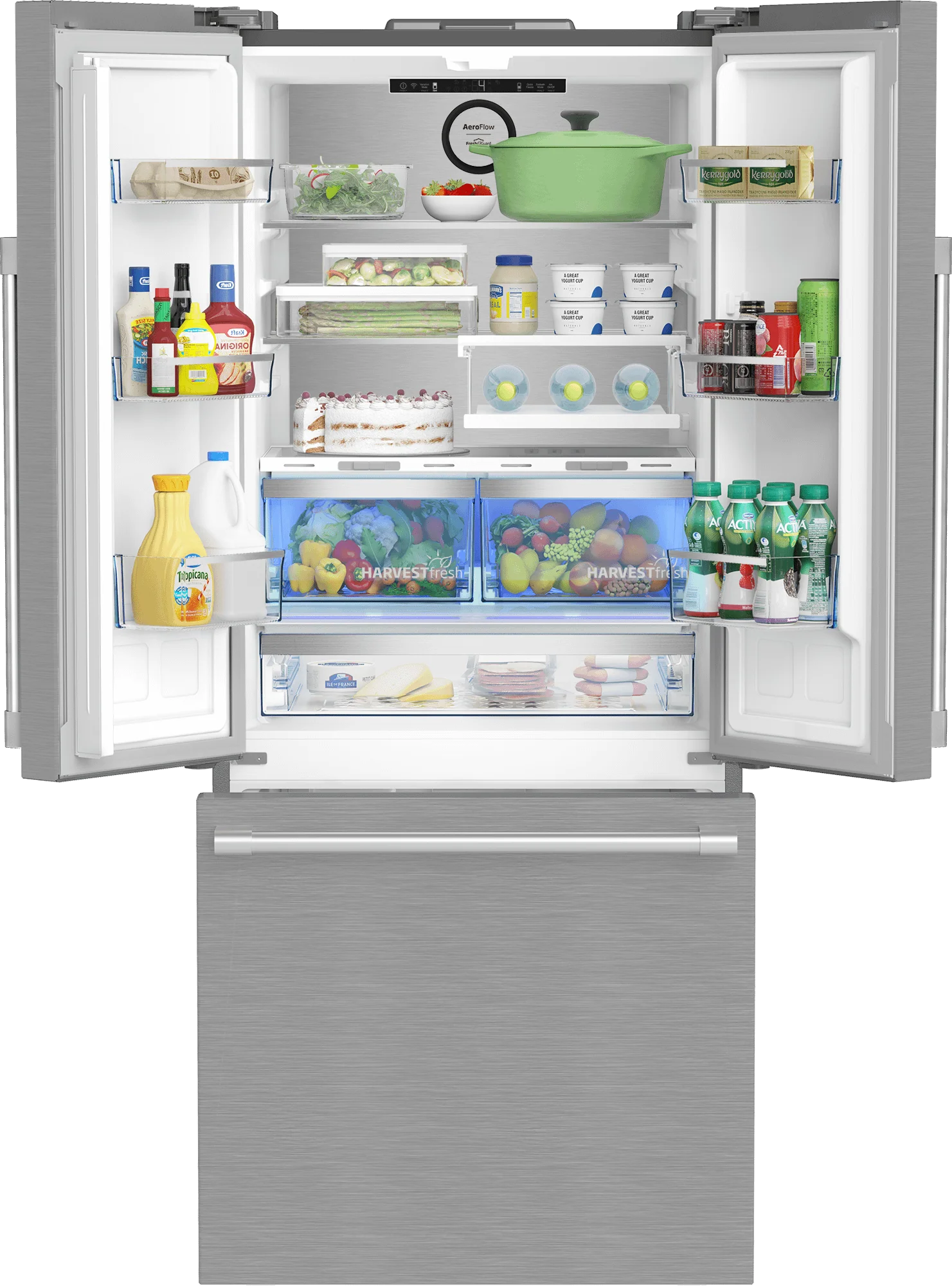 Beko BFFD30216SSIM 30" French Door Refrigerator - Image 5