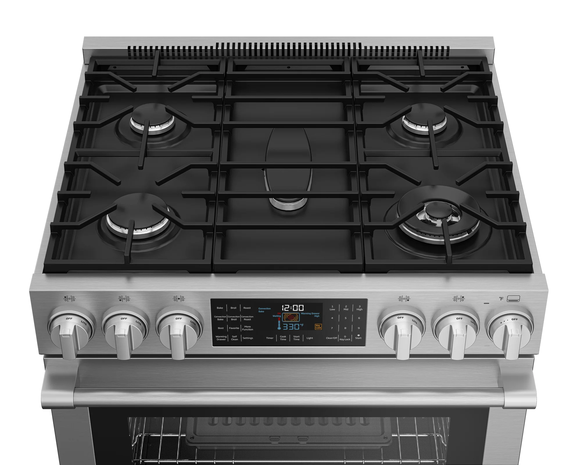Beko SLDF30542SS 30" Stainless Steel Slide-In Dual Fuel Range - Image 4