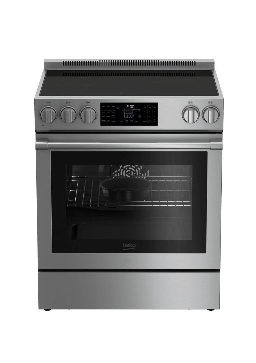 Beko 30" Stainless Steel Slide-In Electric Range