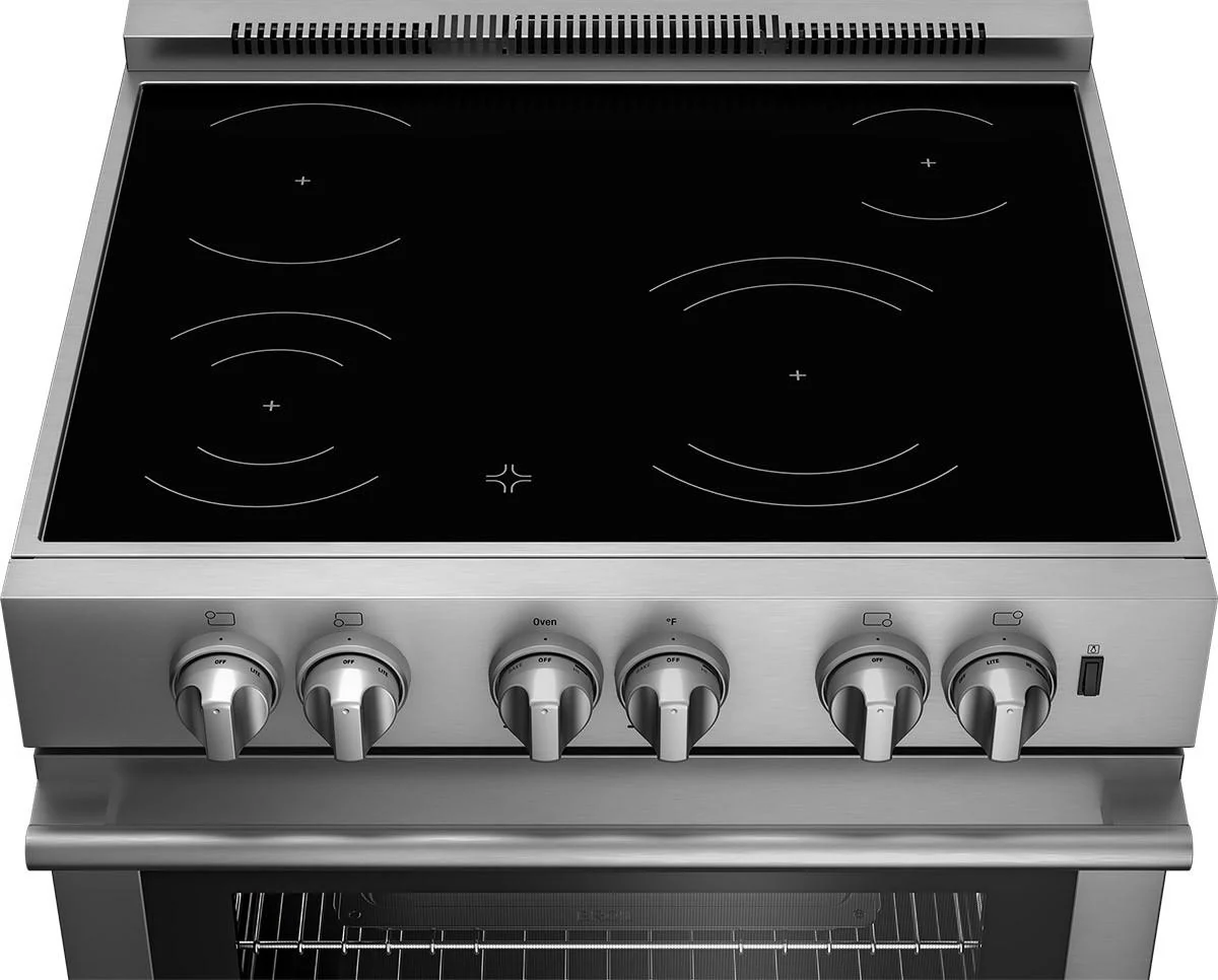 Blomberg Appliances BERU30422SS 30in electric stainless range with 5.7 cu ft self clean oven, 4 burner - Image 3