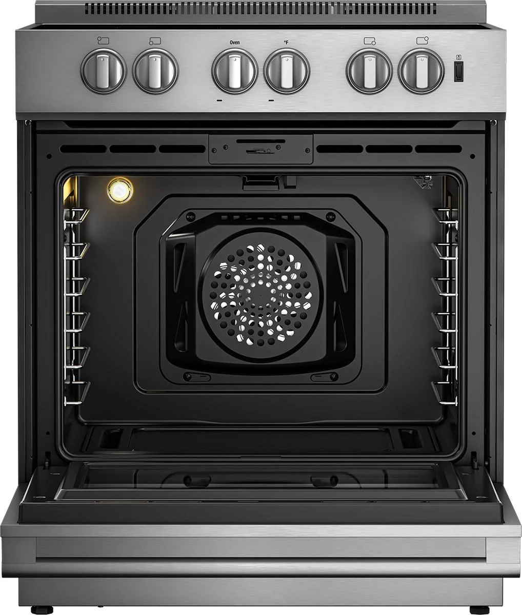 Blomberg Appliances BERU30422SS 30in electric stainless range with 5.7 cu ft self clean oven, 4 burner - Image 6
