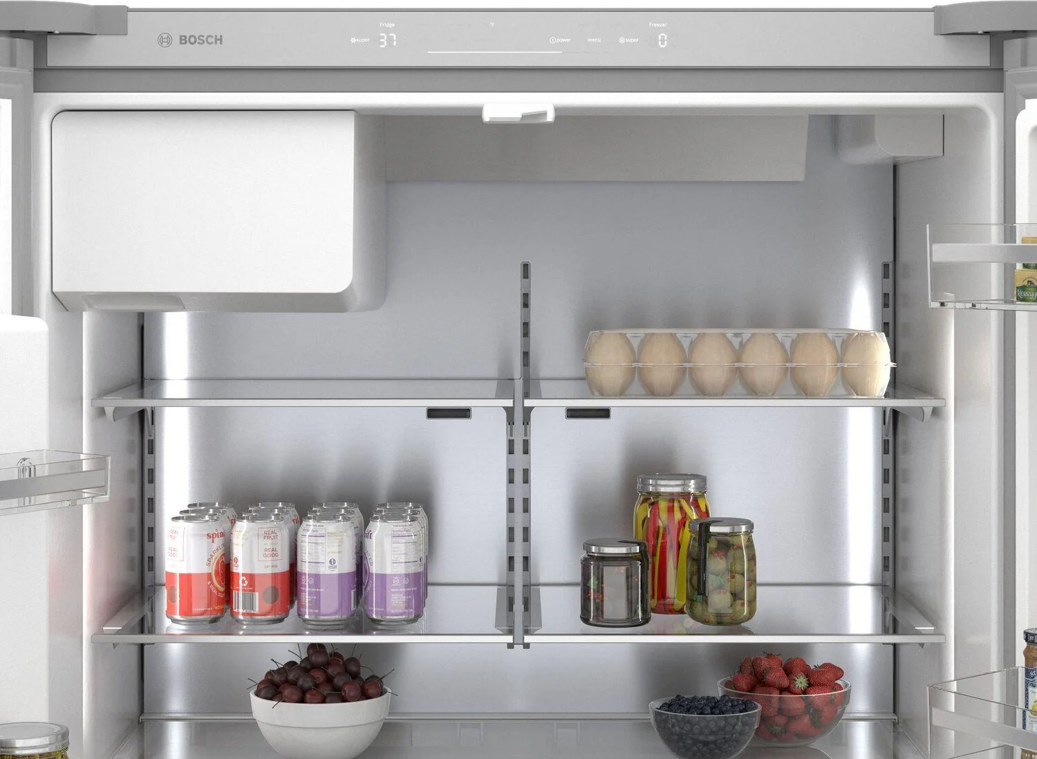 Bosch B36CD50SNS 500 Series French Door Bottom Mount Refrigerator 36" Stainless steel (with anti-fingerprint), Total No Frost - Image 13
