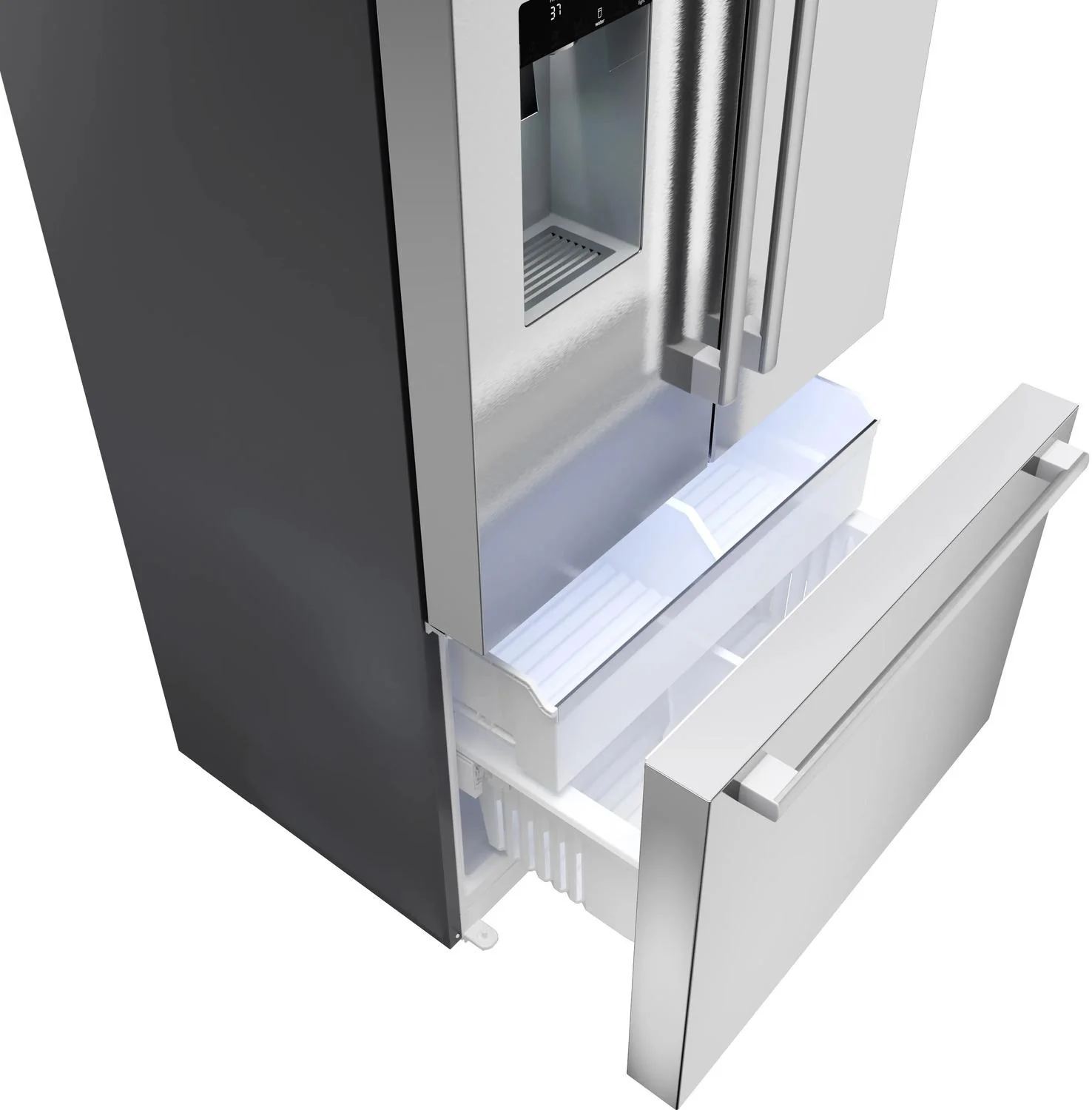 Bosch B36CD52SNS 500 Series, French Door Bottom freezer, multi door, 36'', Brushed steel (with anti-fingerprint), Total No Frost - Image 15