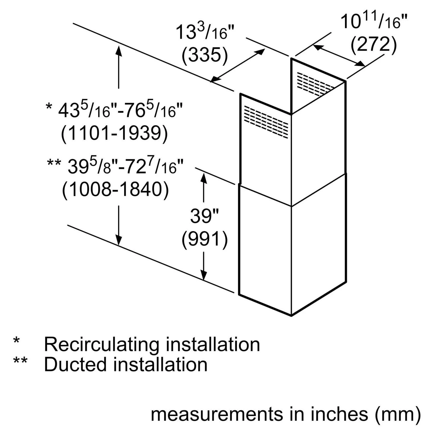 Bosch HCBEXT5UC Chimney extension - Image 2