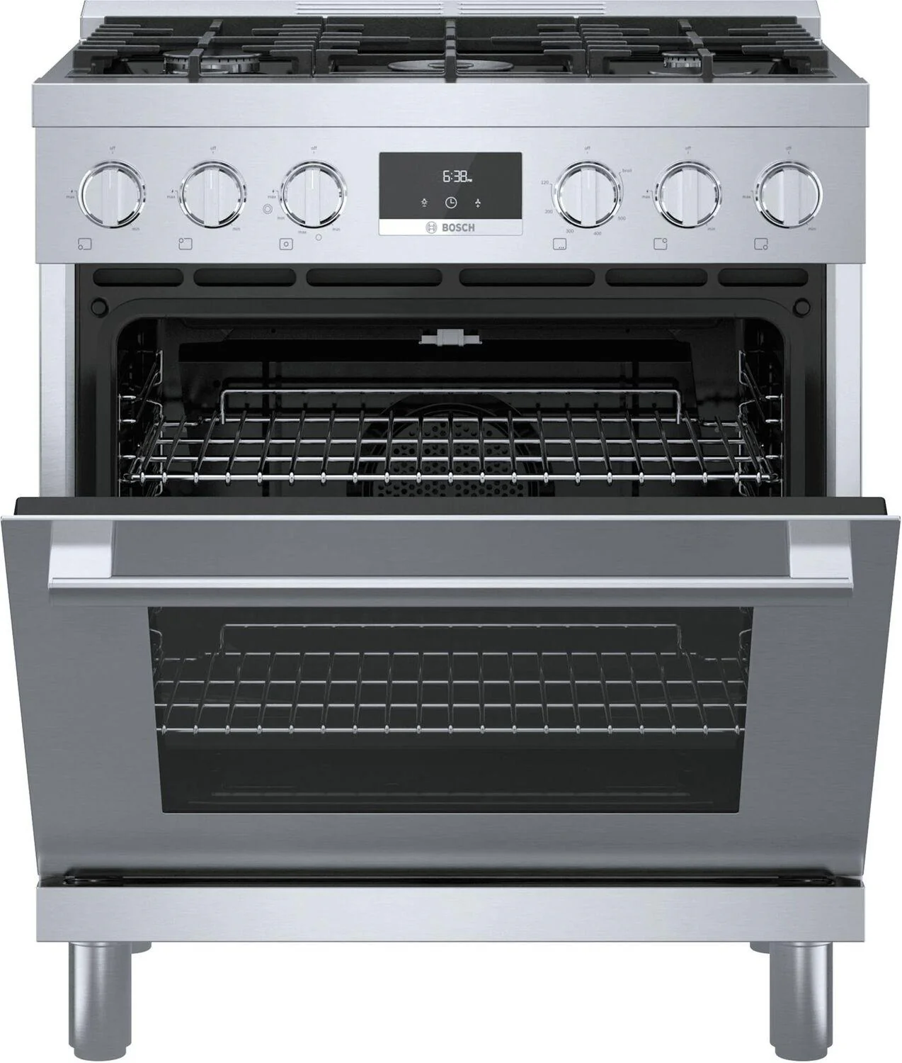 Bosch HGS8055UC 800 Series, Gas freestanding range, 30'', Stainless steel - Image 5