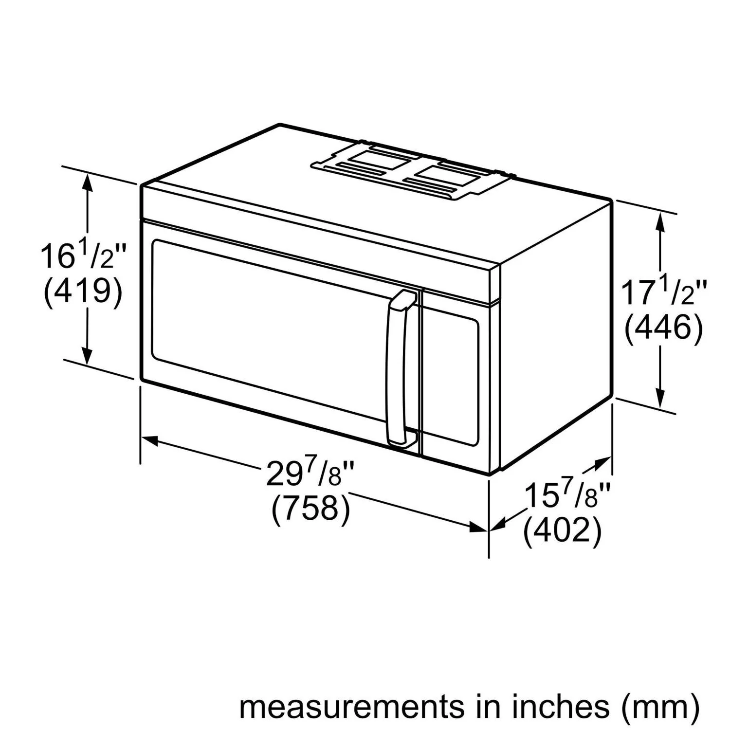 Bosch 800 Series Over-The-Range Microwave 30" Left SideOpening Door, Black Stainless Steel HMV8044U - Image 12