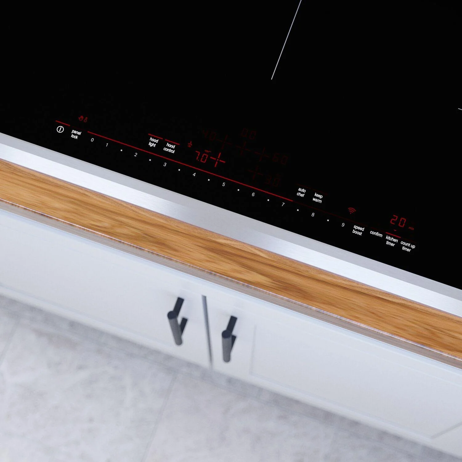 Bosch NIT8660SUC 800 Series Induction Cooktop 36" Black, surface mount with frame - Image 9