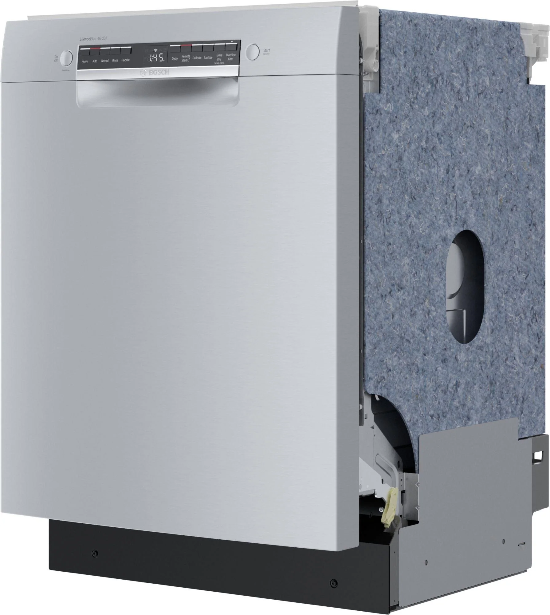 Bosch SGE53C55UC 300 Series 24" ADA built-under dishwasher, Brushed steel anti-fingerprint - Image 2