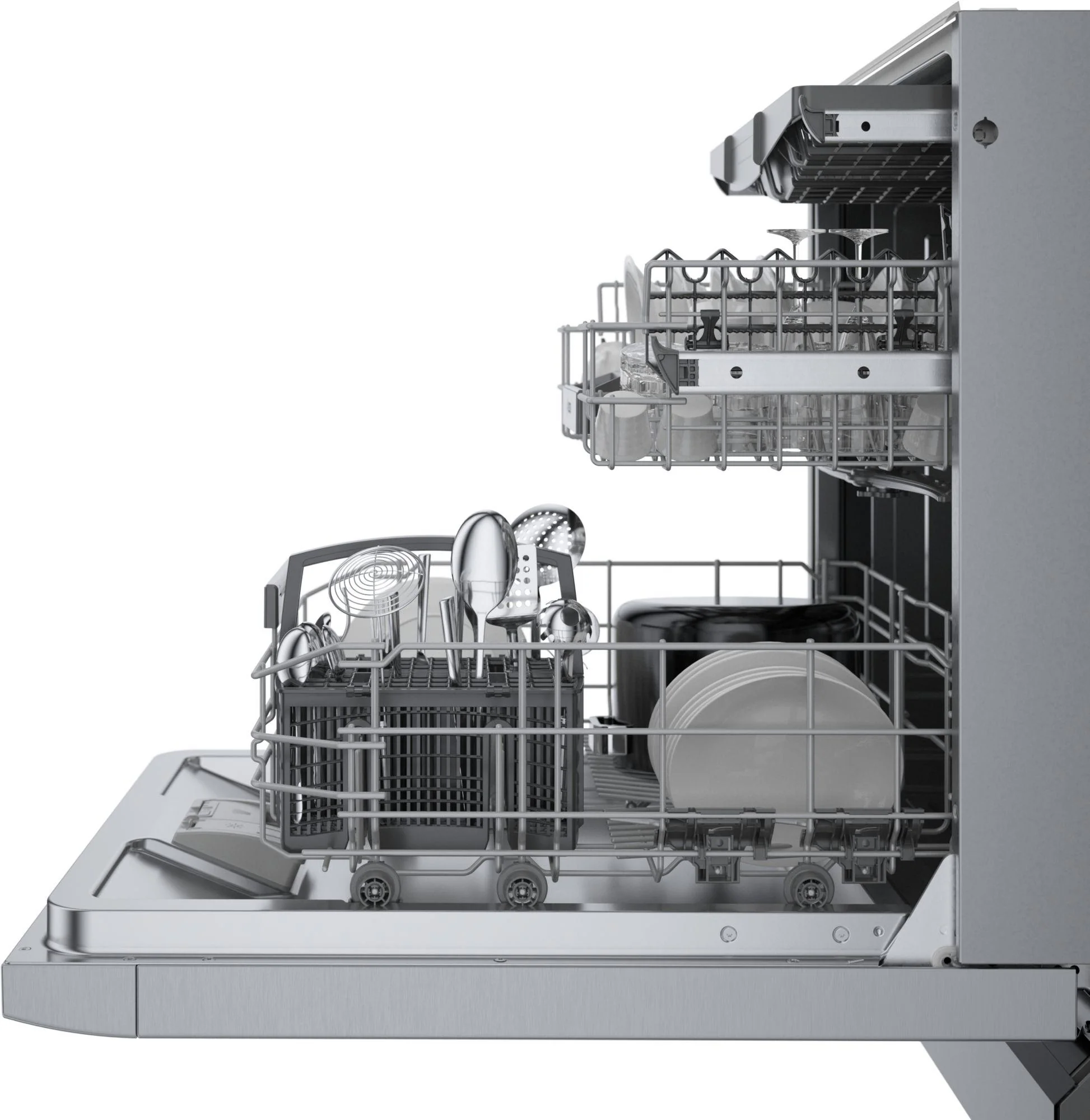 Bosch SGE78C55UC 800 Series Dishwasher 24" Stainless Steel Anti-fingerprint - Image 6