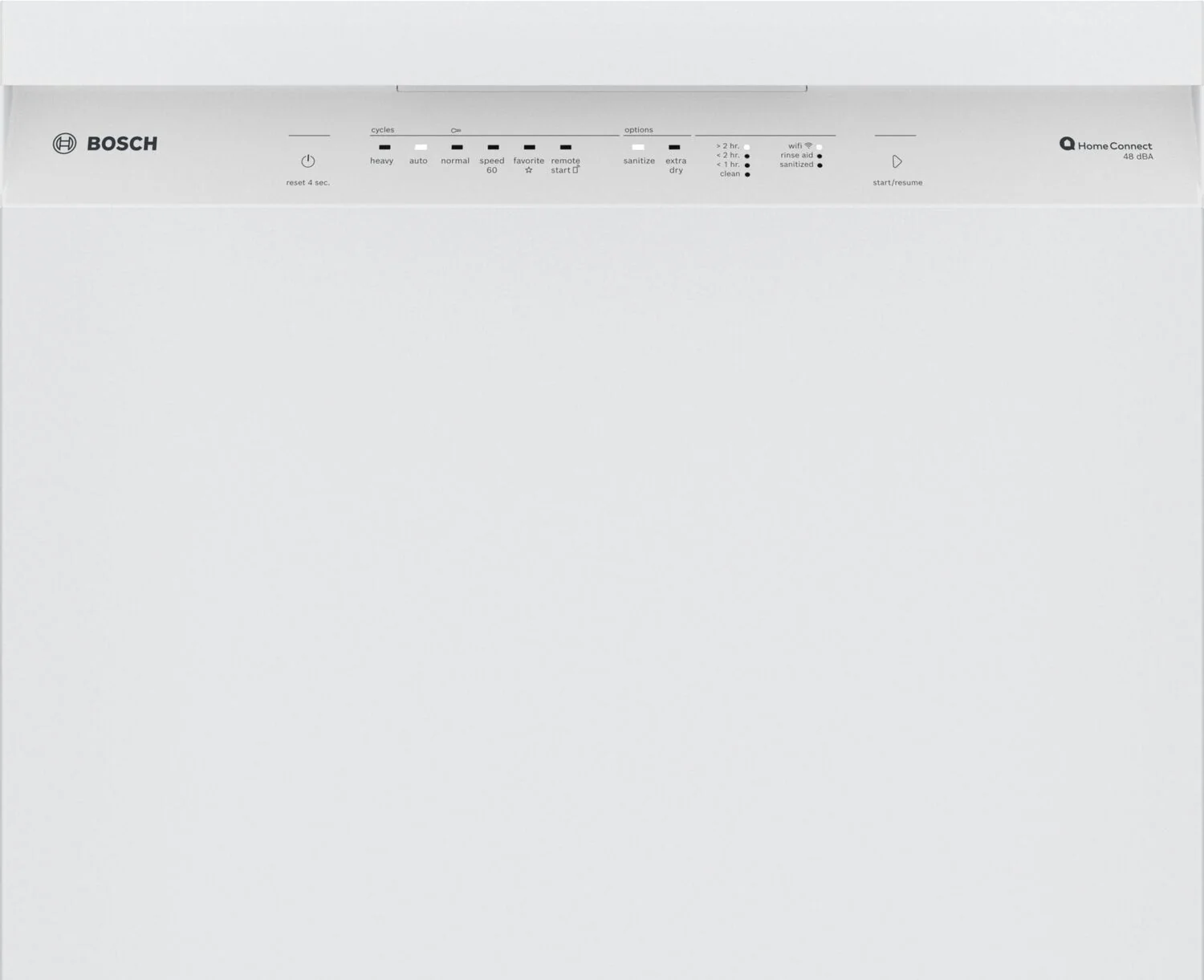 Bosch SHE41CM2N 100 Series, built-under dishwasher, 24'', White - Image 2