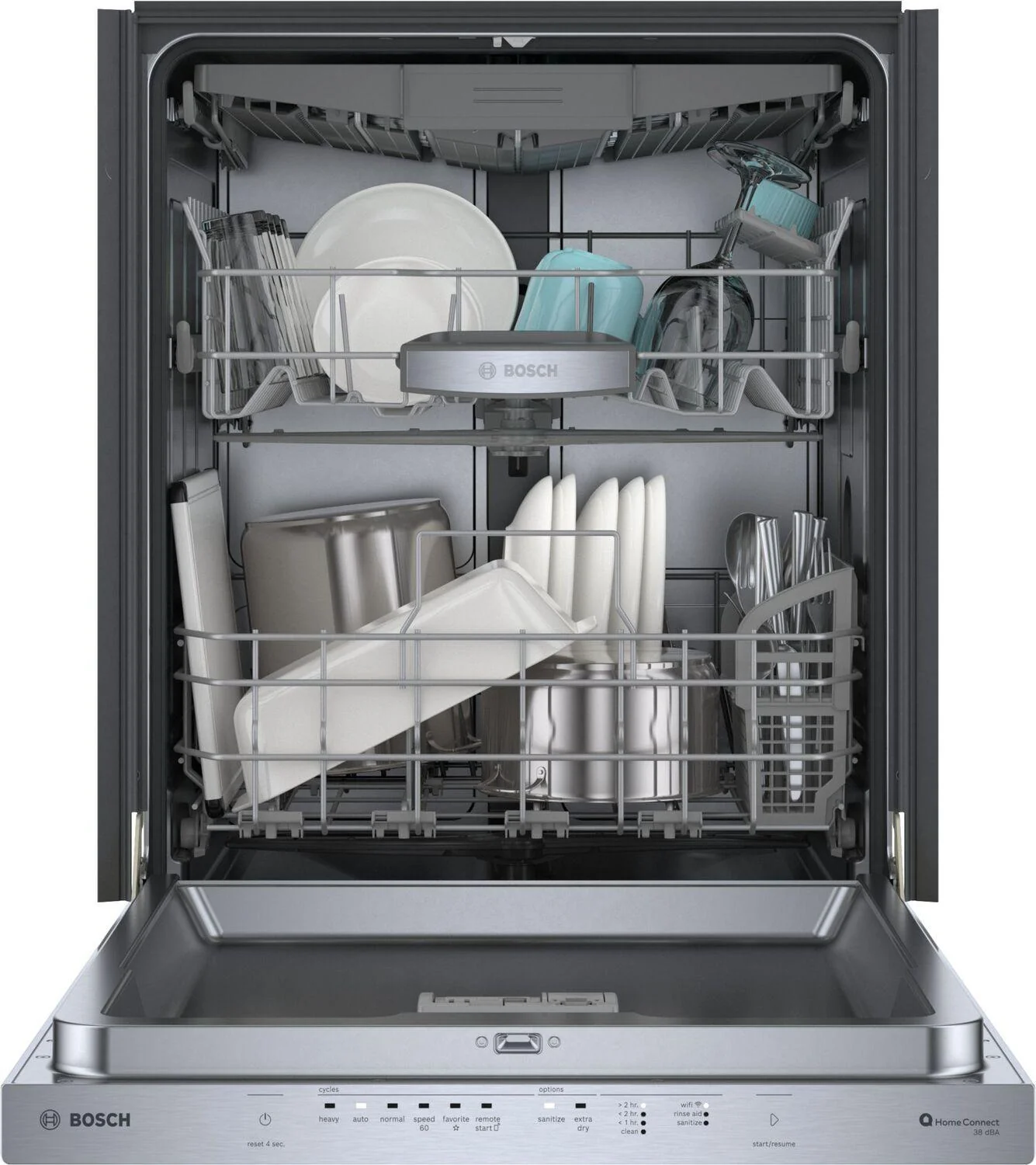 Bosch SHP95CM5N 500 Series, built-under dishwasher, 24'', Brushed steel anti-fingerprint - Image 8