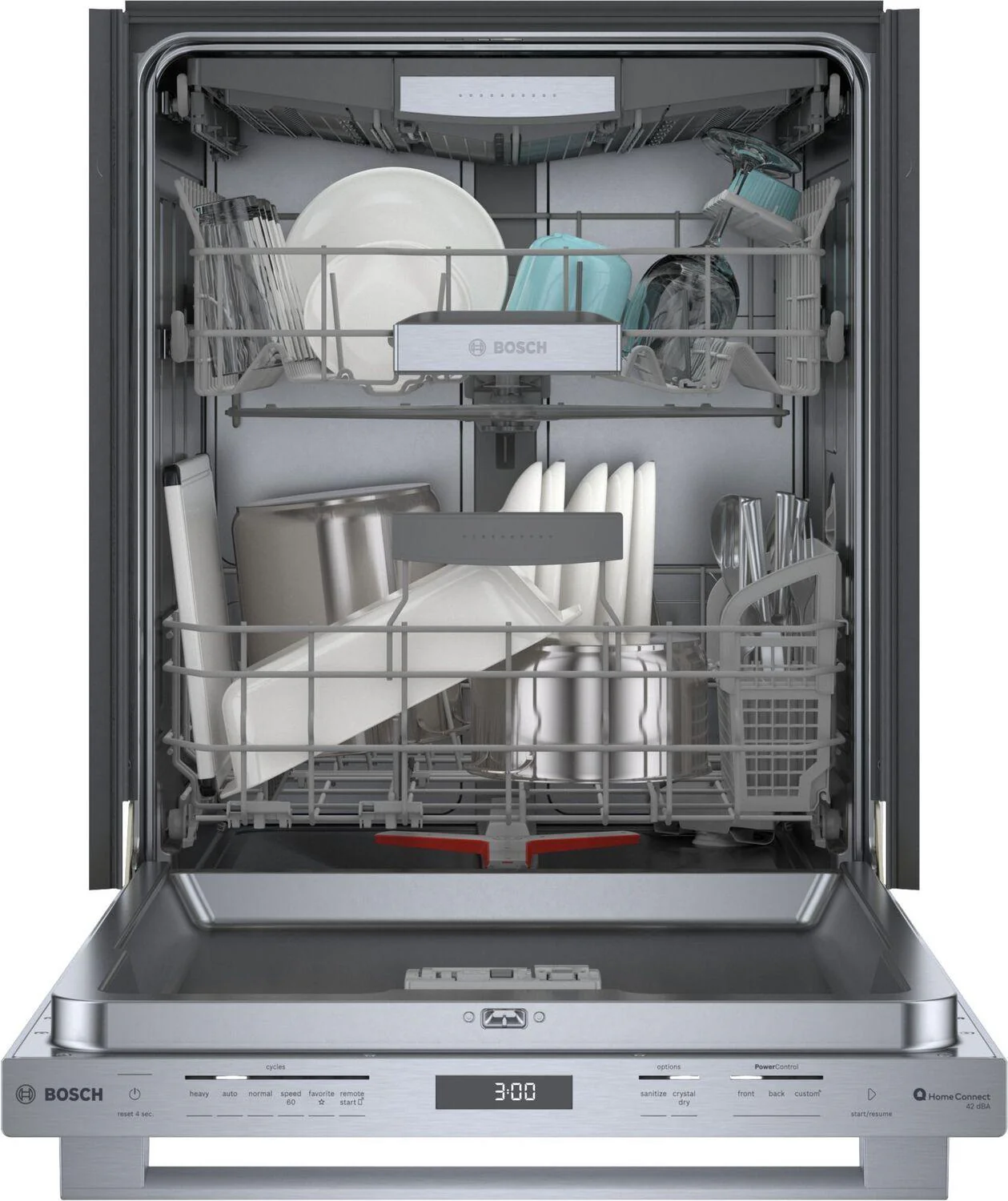 Bosch SHX78CM5N 800 Series, built-under dishwasher, 24'', Brushed steel anti-fingerprint - Image 4