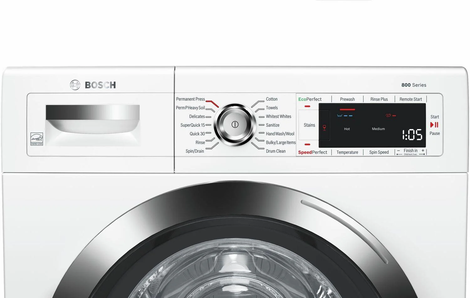 Bosch 800 Series Compact Washer 1400 rpm WAW285H2UC - Image 2