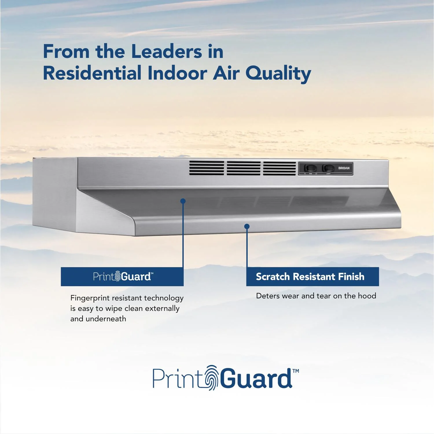 4124SF Broan® 24-Inch Ductless Under-Cabinet Range Hood, Stainless Finish - Image 3