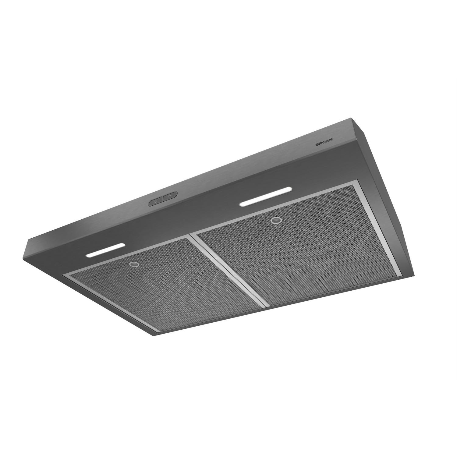 BCDF130BLS Broan® Glacier 30-Inch Convertible Under-Cabinet Range Hood, 375 Max Blower CFM, Black Stainless Steel - Image 5