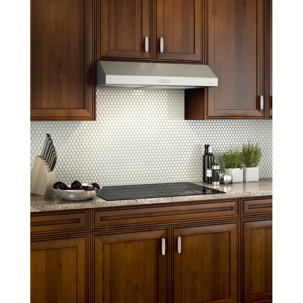 BCDF136SS Broan® Glacier 36-Inch Convertible Under-Cabinet Range Hood, 375 Max Blower CFM, Stainless Steel - Image 2