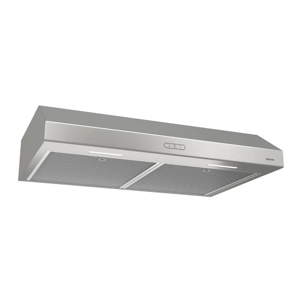 BCDF142SS Broan® Glacier 42-Inch Convertible Under-Cabinet Range Hood, 375 Max Blower CFM, Stainless Steel