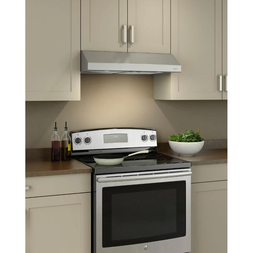 Broan BCSD142SS Glacier 42-Inch 300 Max Blower CFM 5 Sones Stainless Steel Range Hood - Image 2