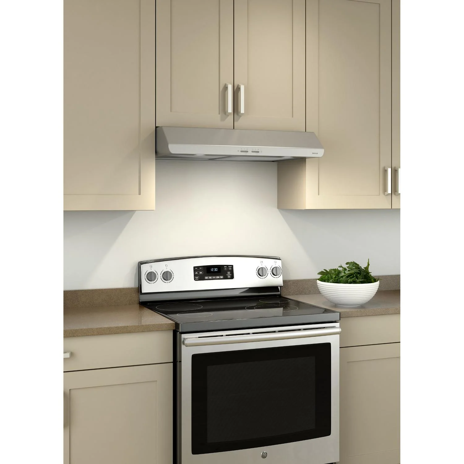 BKSH130SS Broan 30-Inch 300 Max Blower CFM 5.0 Sones Stainless Steel Range Hood - Image 2