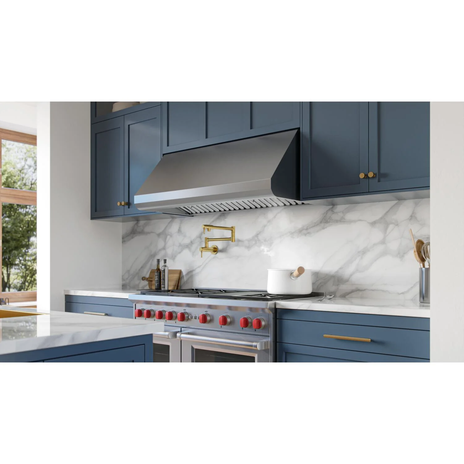 E6036SSM Broan 650 Max Blower 36-Inch Stainless Steel Canopy Range Hood - Image 2