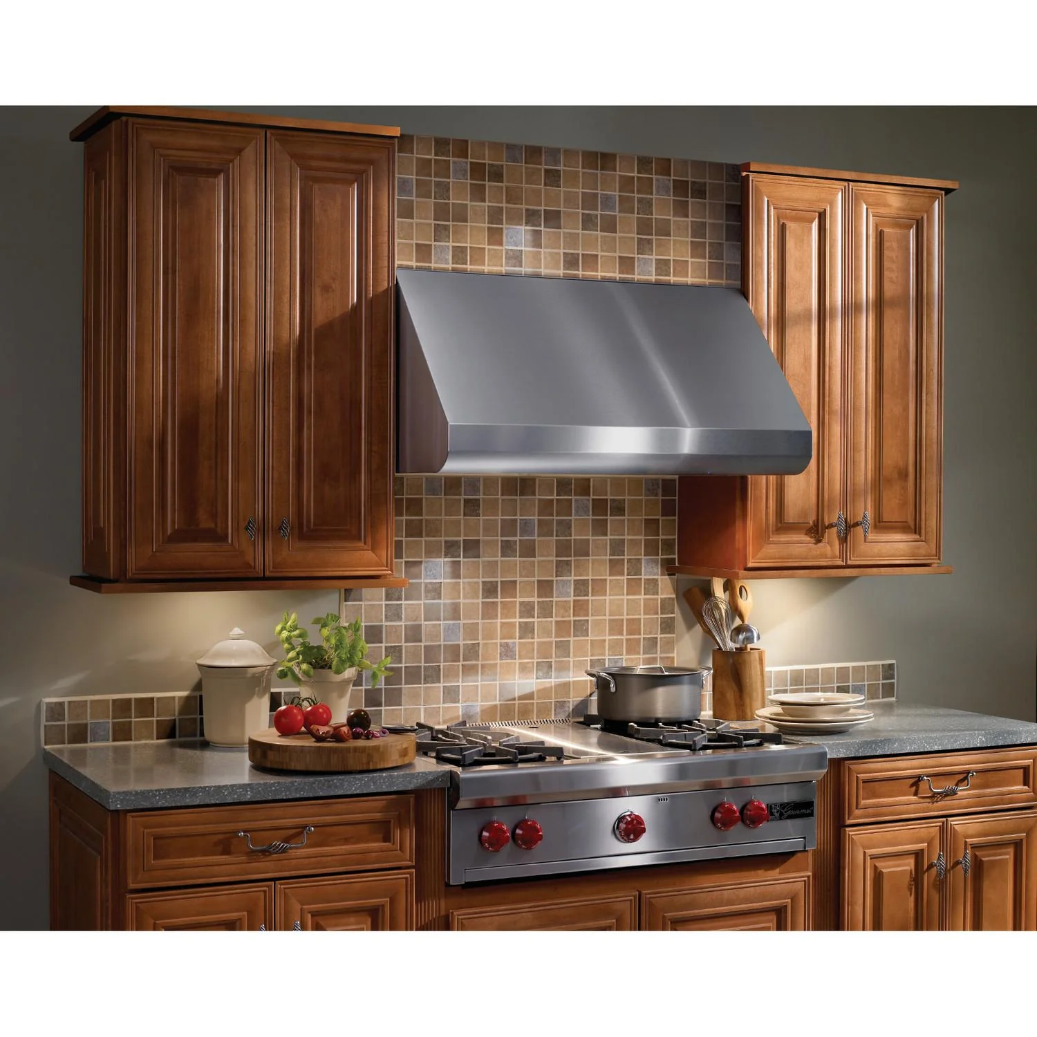 E6042TSS Broan® Elite E60000 42-inch Convertible Canopy Wall-Mount Range Hood w/Heat Sentry™ 1290 Max Blower CFM, Stainless Steel - Image 2