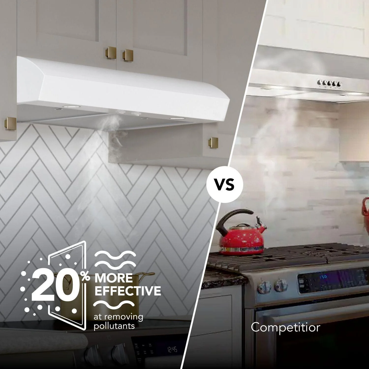 MTR1303WW Broan-NuTone 30-Inch Under Cabinet Range Hood, ENERGY STAR, 350 Max Blower CFM, White - Image 3