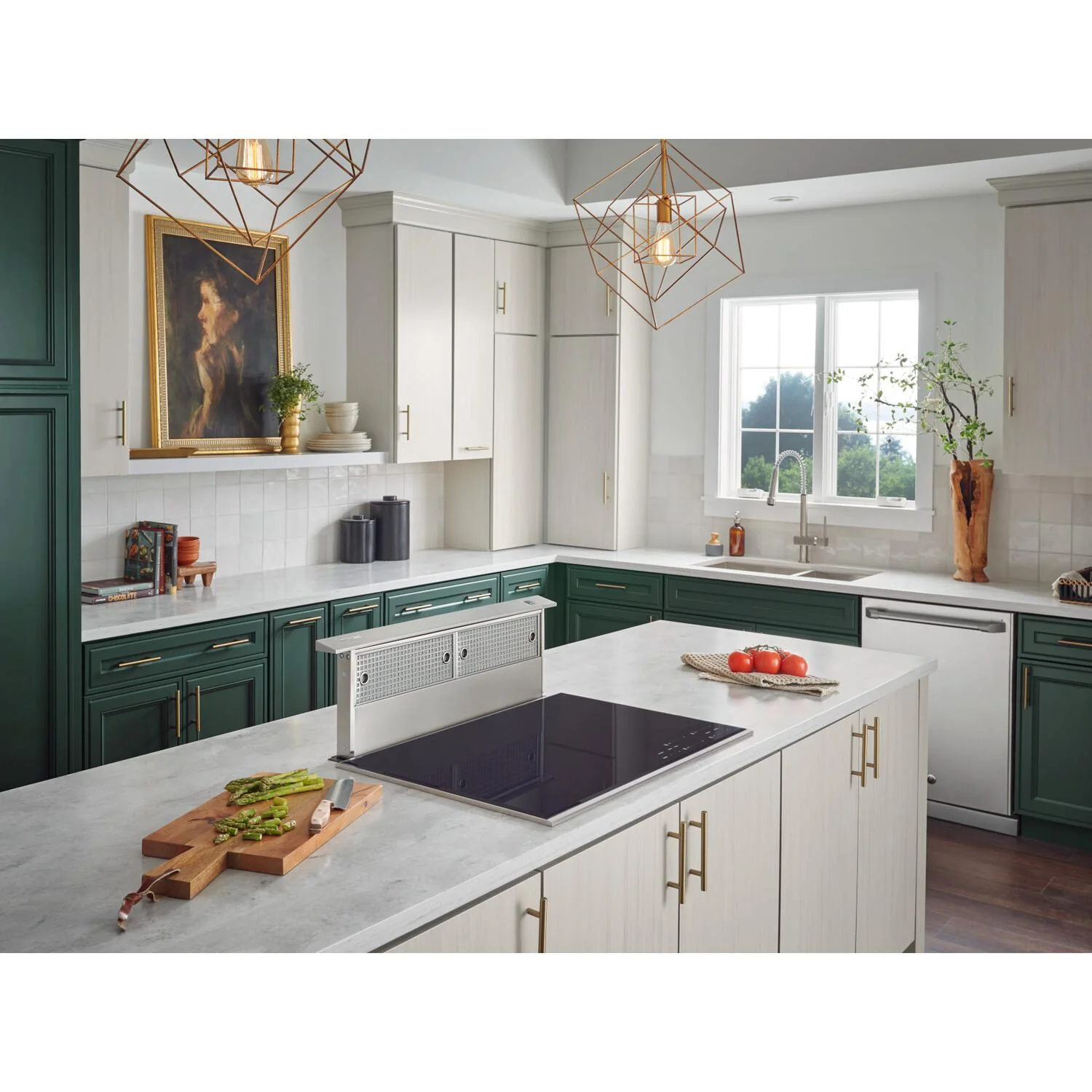 Broan® 30-Inch Telescopic Downdraft Range Hood System, 600 Max Blower CFM, Stainless Steel - Image 2