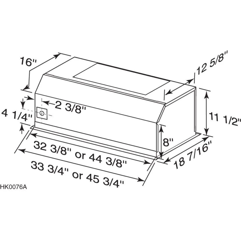 Broan RMIP33 **DISCONTINUED** Boan® 33-Inch Pro-Style Built-In Range Hood Insert - Image 3