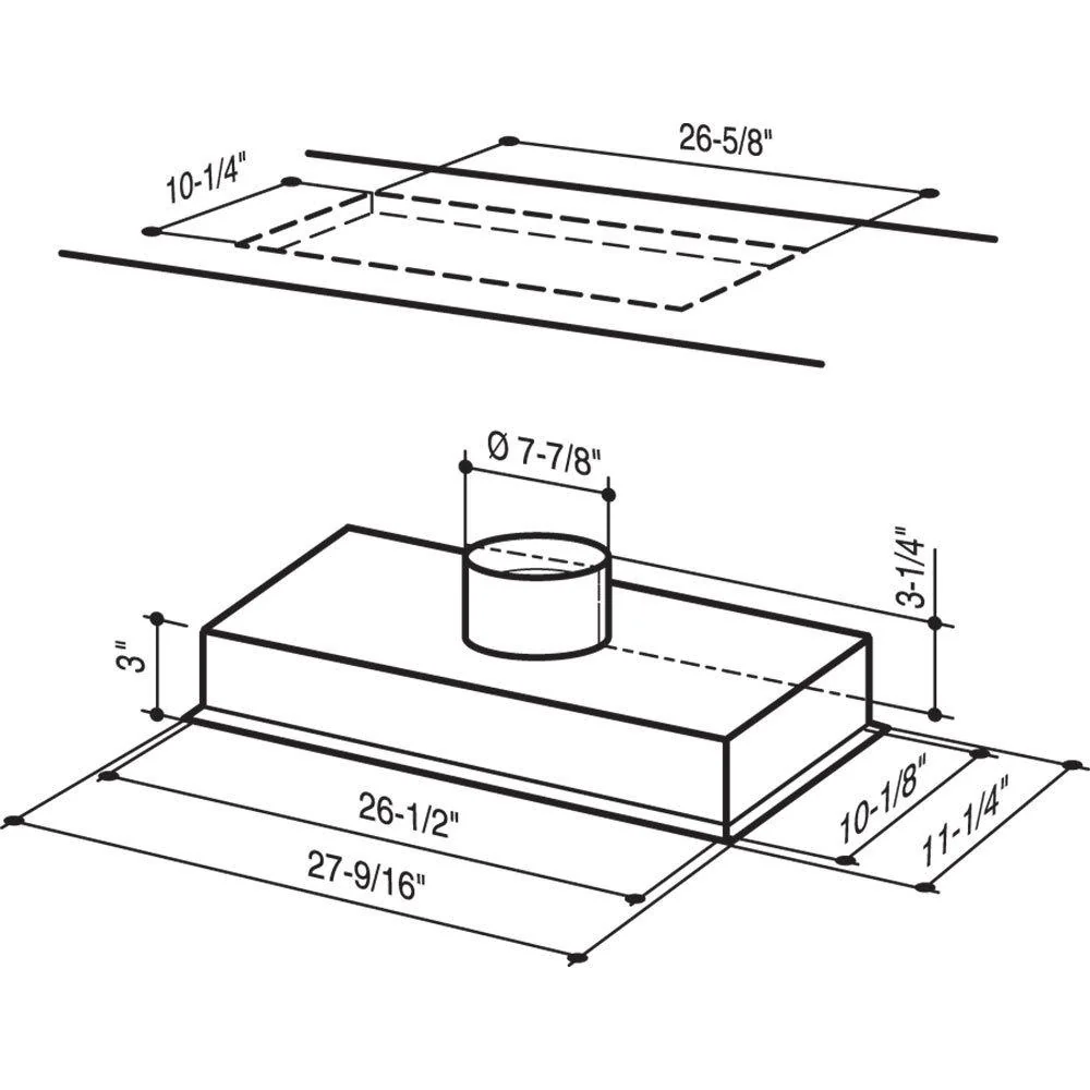 Broan® Elite Custom Range Hood Insert, External Blower, Stainless Steel - Image 6