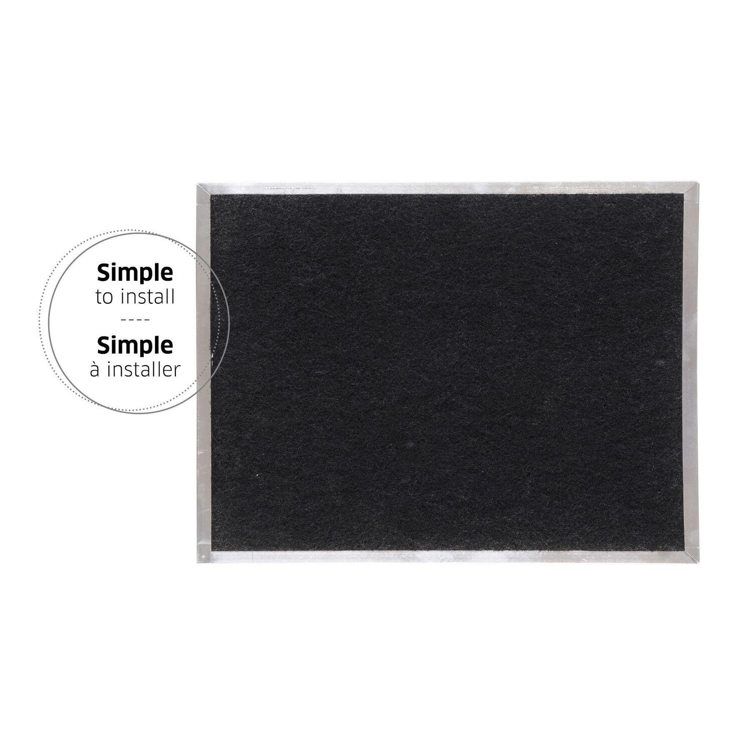 S97020466 Broan-NuTone® Genuine Replacement Charcoal Filter for 30" Range Hoods, 12-7/8" x 14-5/8", Fits Select Models, (2-Pack) - Image 2