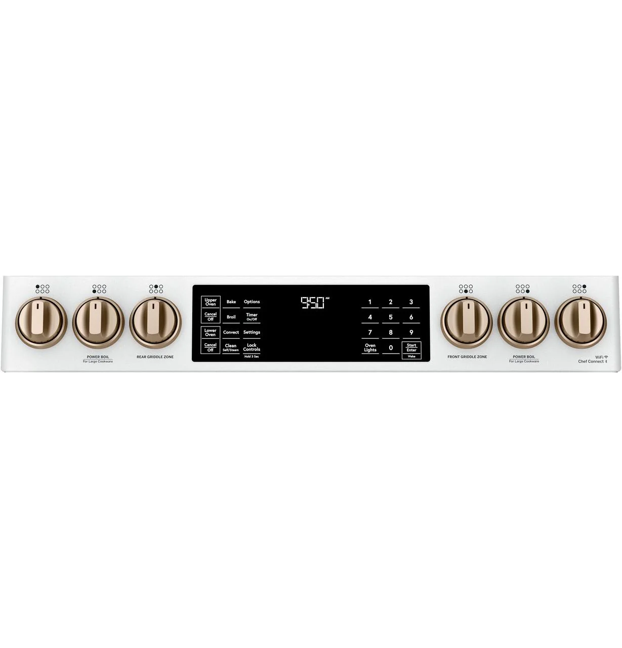 Cafe C2S950P4MW2 CAF(EBACK)™ 30" Smart Slide-In, Front-Control, Dual-Fuel, Double-Oven Range with Convection - Image 3