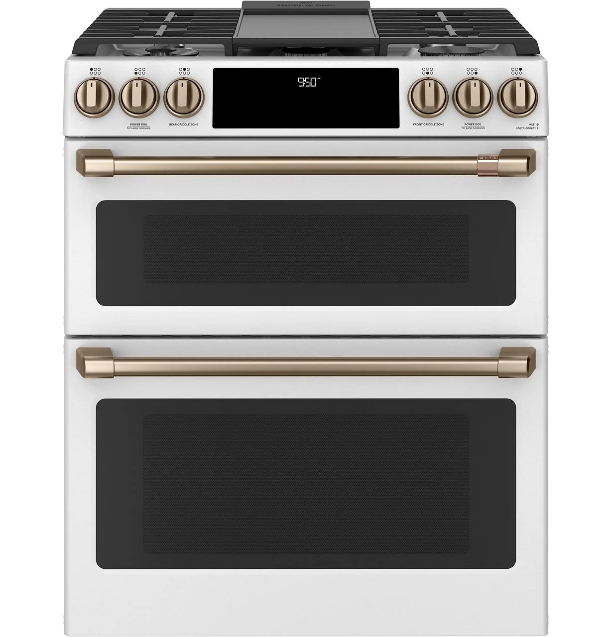 Cafe C2S950P4MW2 CAF(EBACK)™ 30" Smart Slide-In, Front-Control, Dual-Fuel, Double-Oven Range with Convection - Image 6
