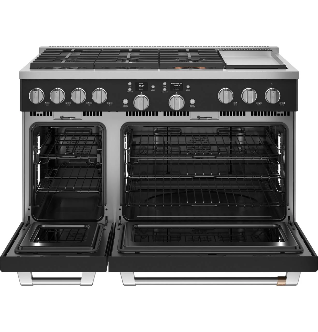 Cafe C2Y486P3TD1 CAF(EBACK)™ 48" Smart Dual-Fuel Commercial-Style Range with 6 Burners and Griddle (Natural Gas) - Image 3