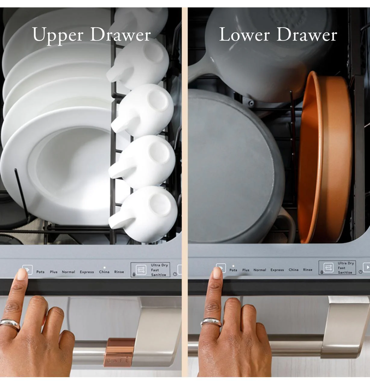 Cafe CDD420P2TS1 CAF(EBACK)™ Dishwasher Double Drawer - Image 8
