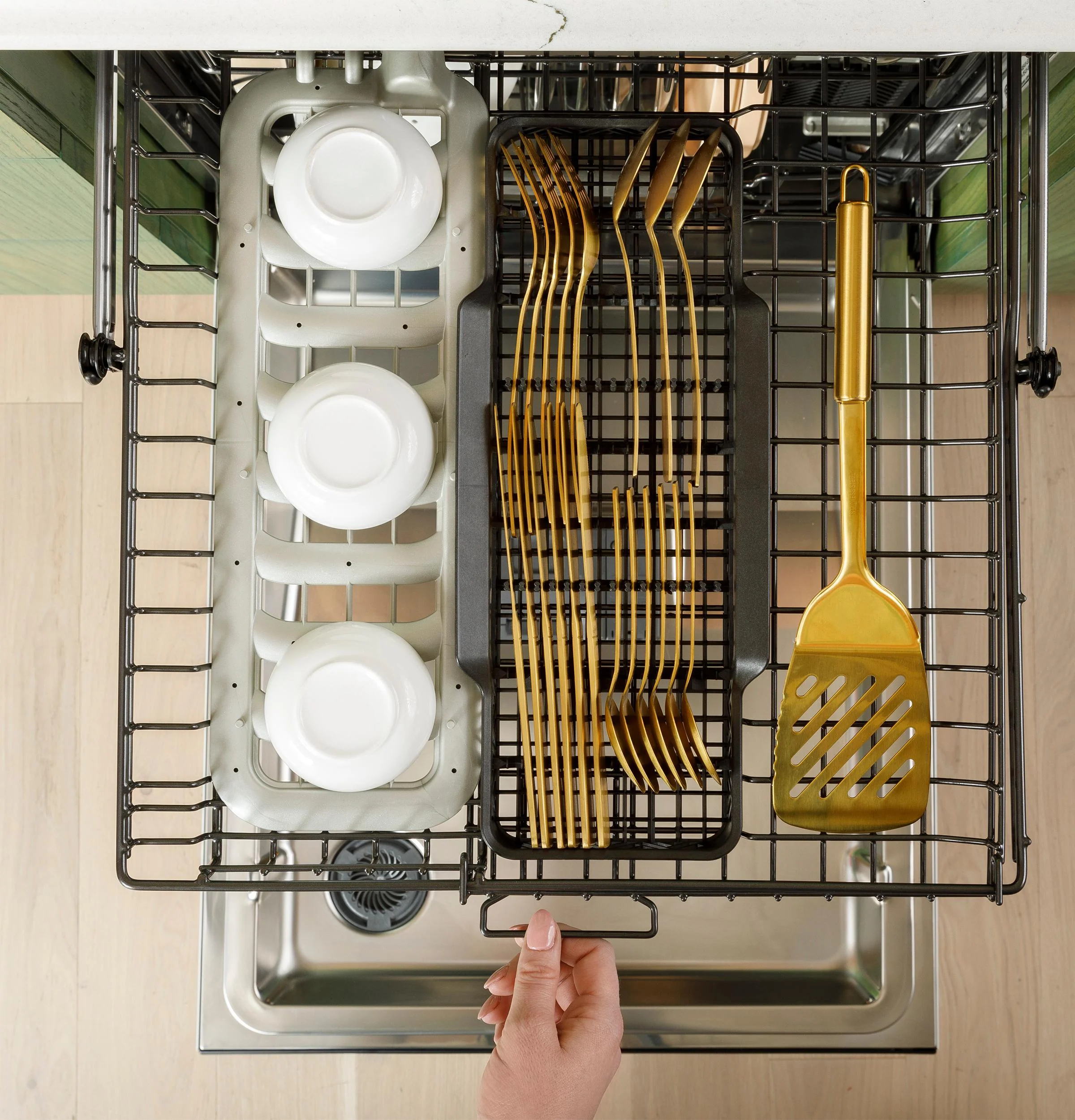 Cafe CDT858P2VS1 CAF(EBACK)™ CustomFit ENERGY STAR Stainless Interior Smart Dishwasher with Ultra Wash Top Rack and Dual Convection Ultra Dry, 44 dBA - Image 27