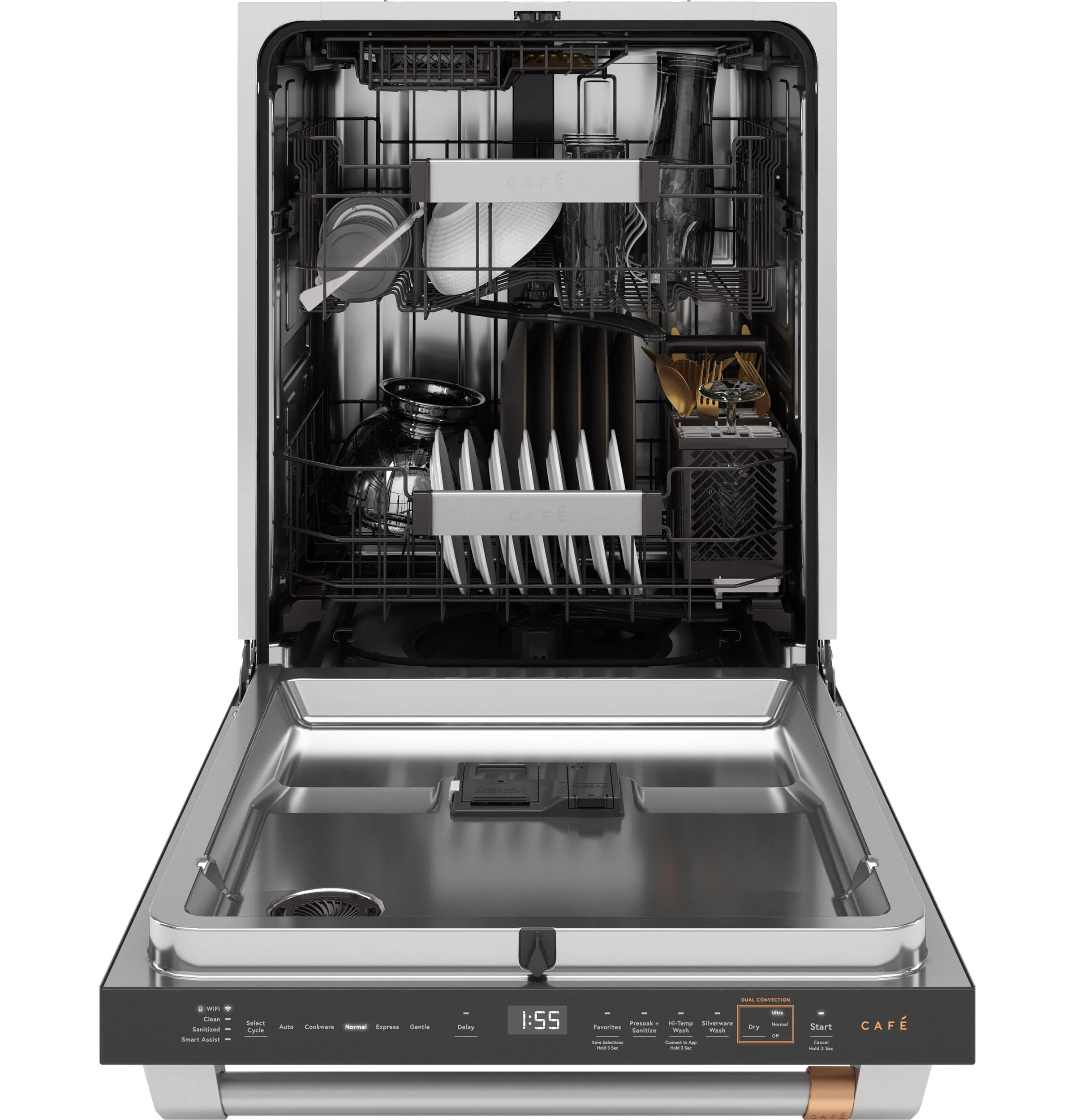 Cafe CDT858P3VD1 CAF(EBACK)™ CustomFit ENERGY STAR Stainless Interior Smart Dishwasher with Ultra Wash Top Rack and Dual Convection Ultra Dry, 44 dBA - Image 2