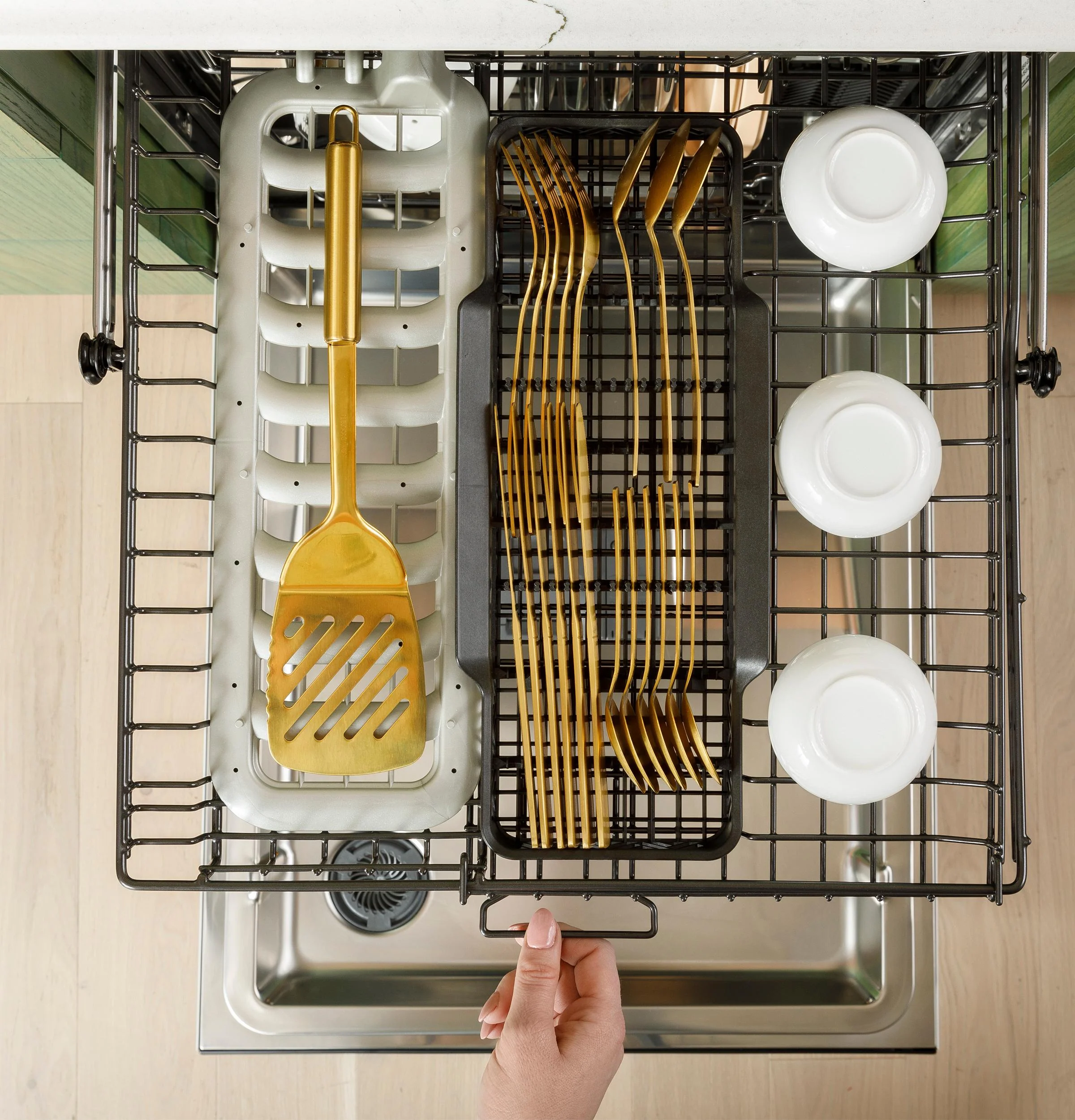 Cafe CDT858P3VD1 CAF(EBACK)™ CustomFit ENERGY STAR Stainless Interior Smart Dishwasher with Ultra Wash Top Rack and Dual Convection Ultra Dry, 44 dBA - Image 28