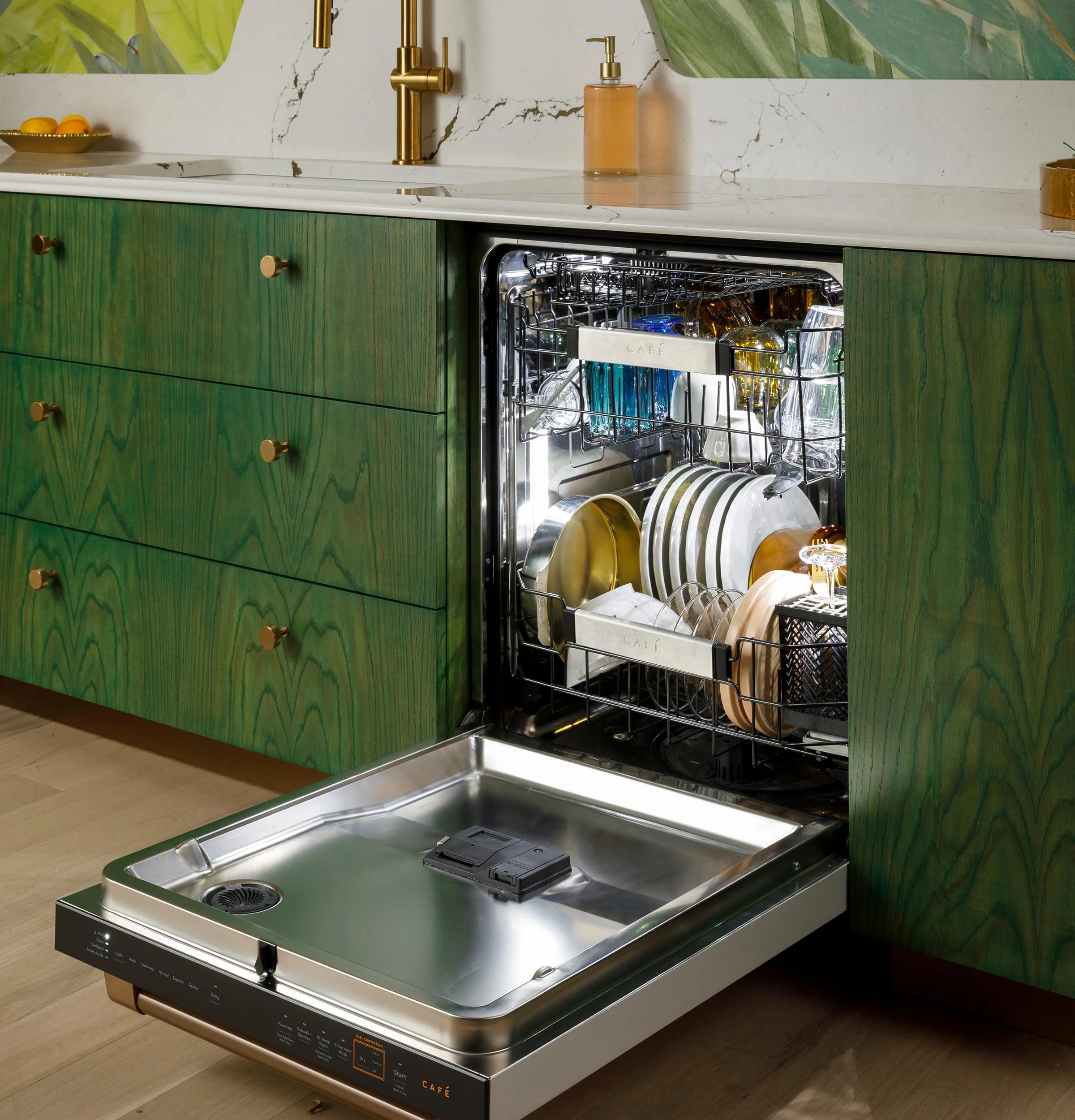 Cafe CDT888P2VS1 CAF(EBACK)™ CustomFit ENERGY STAR Stainless Interior Smart Dishwasher with Ultra Wash Top Rack and Dual Convection Ultra Dry, LED Lights, 39 dBA - Image 29